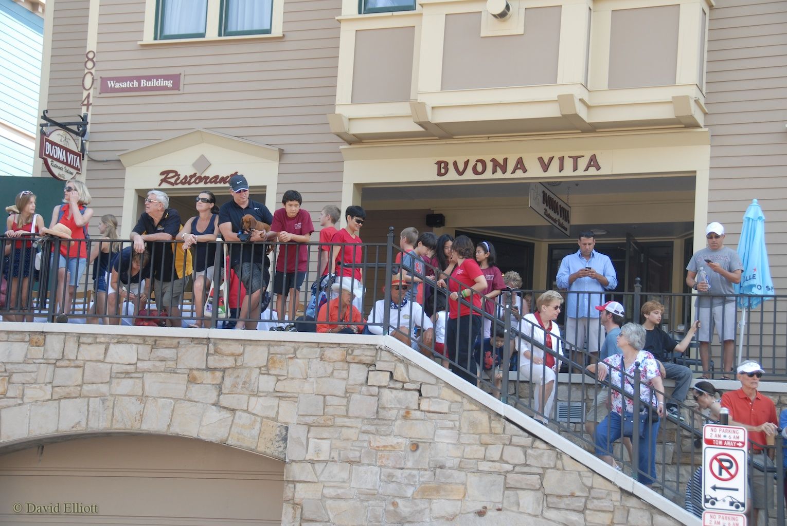Fellow curryfesters waiting for the July 4th parade