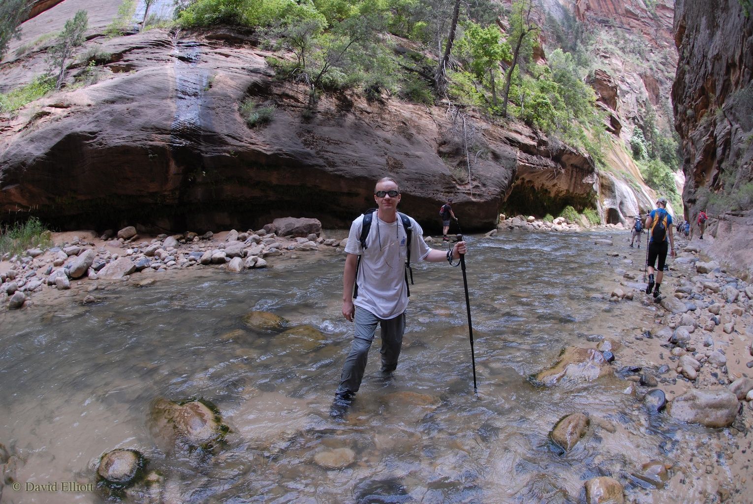 David hiking