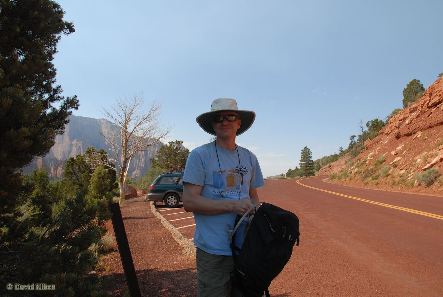 David at the start of our hike on La Verkin Creek Trail