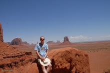 David posing at Artist's Point