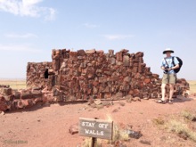 Petrified National Forest - David next to the Agate House