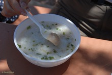 Fish Porridge that Stacy was eating for lunch
