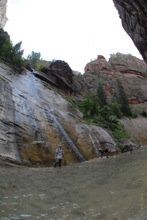 David hiking The Narrows