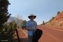 David at the start of our hike on La Verkin Creek Trail