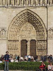 West door of Notre Dame