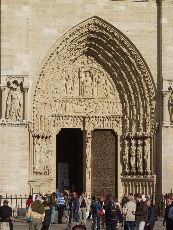 West door of Notre Dame