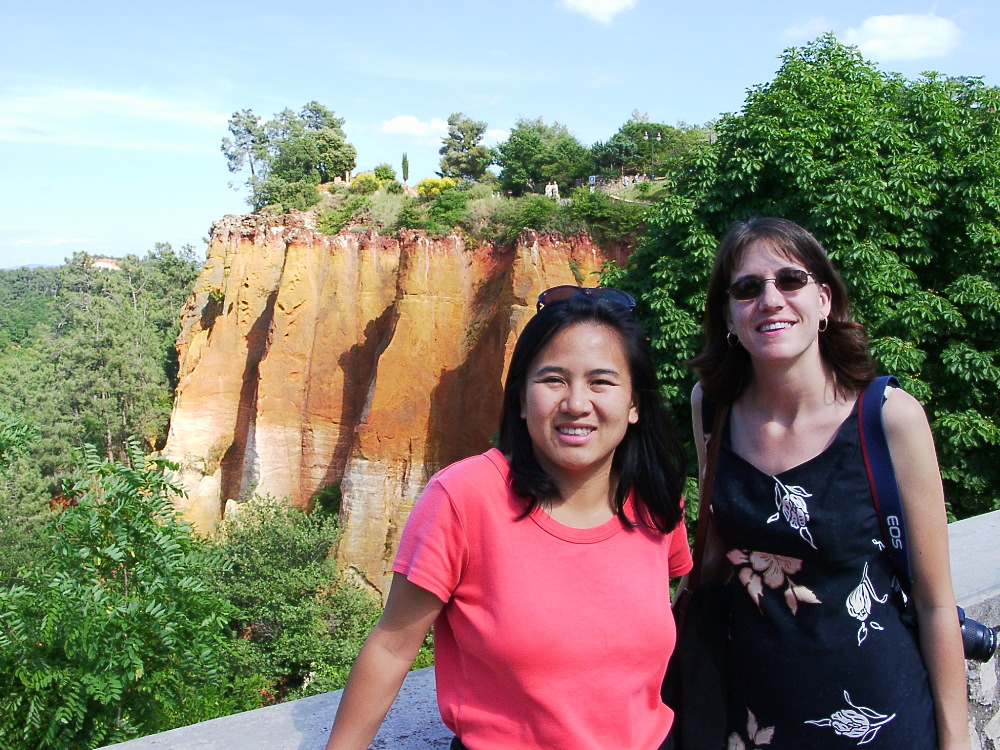 the bluffs of Roussillon