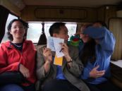 Happy in the campers
