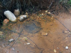water pipe leak