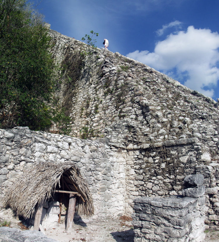 Coba pyramid side