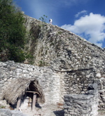 Coba pyramid side