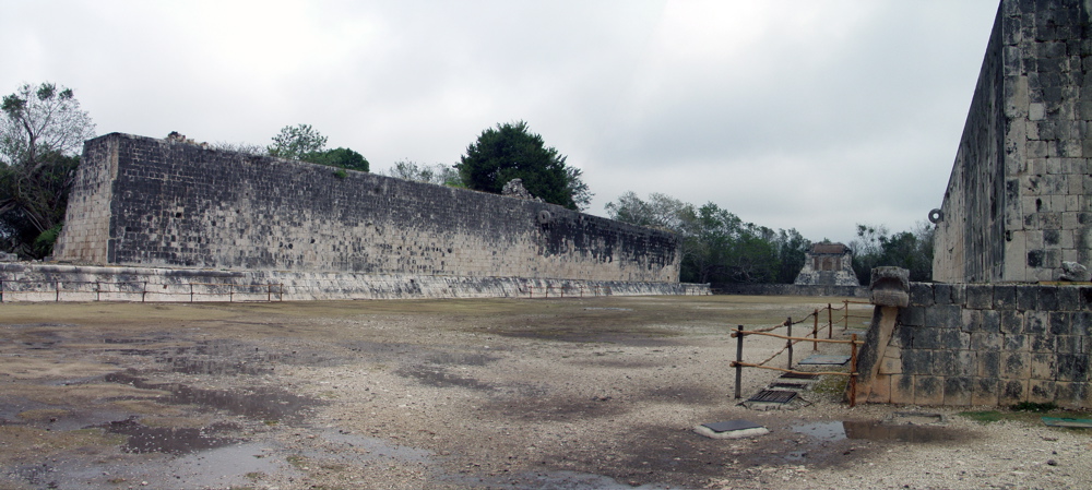 Chichan Itza Ball Court inside