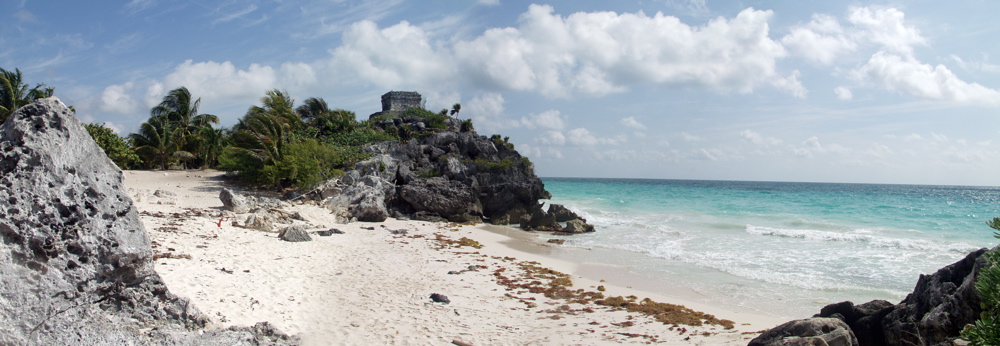 Tulum looking N from Castle beach