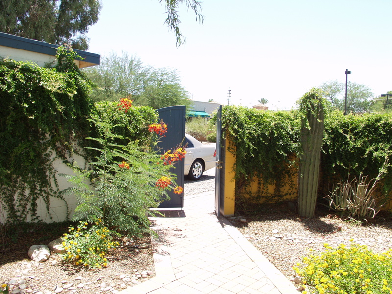Courtyard looking to the street